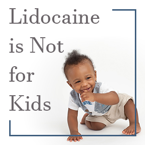 Odenton dentists, Drs. Kenny & Sarrah Zamora at Bayside Kids Dental discusses lidocaine, a pain reliever that treats mouth irritation in adults, and why it is not safe for children to use.